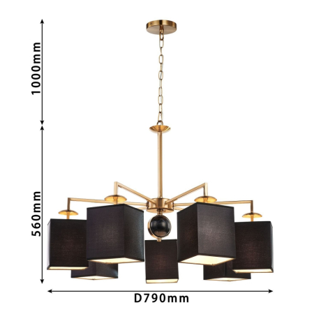 Подвесная люстра Favourite Diva с поддержкой Алиса 2822-7P-A 