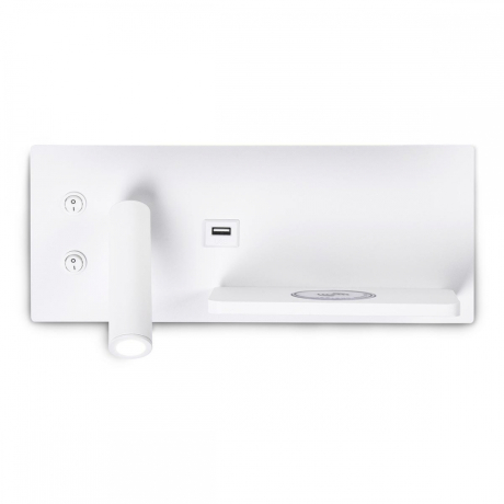 Настенный светильник с выключателем, USB и беспроводной зарядкой Ambrella light Wall FW2971 
