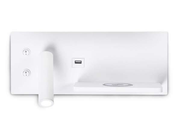 Настенный светильник с выключателем, USB и беспроводной зарядкой Ambrella light Wall FW2971 