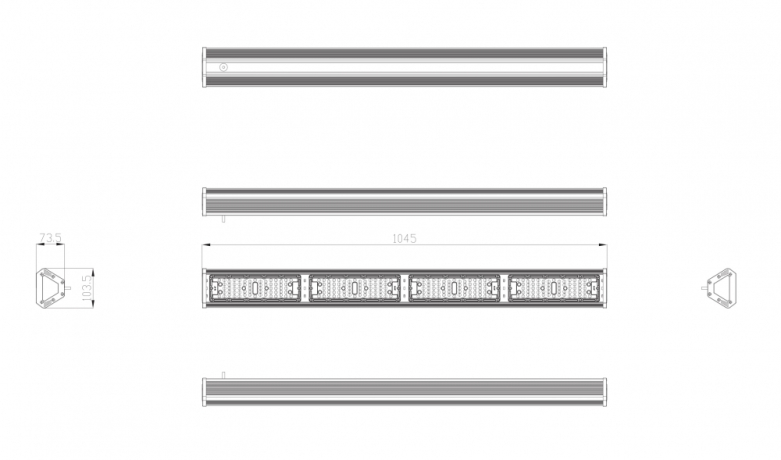 Светильник светодиодный высокомощный для склада Эра -0-50K-200 (259542)