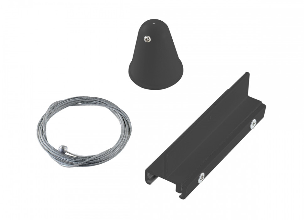 Подвесной комплект для трехфазного шинопровода 2м Donolux Dl0208182, цвет черный - фото 1