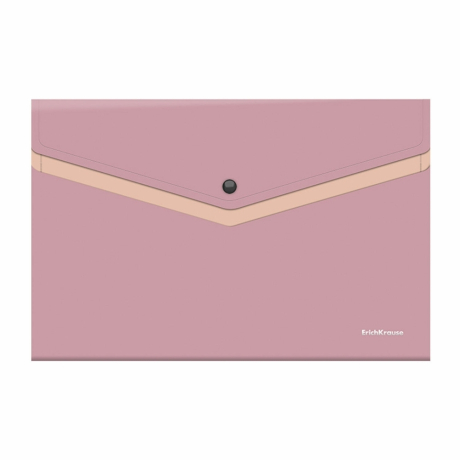 Нарушена упаковка!  <757656> Папка-конверт с кнопкой ERICH KRAUSE "Soft Manga", А4, до 120 л., с карманом, ассорти, 0,18 мм, 61151 (272929)