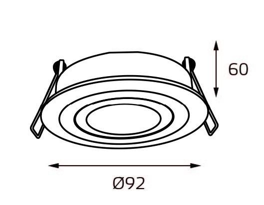 Встраиваемый светильник Italline M02-026 M02-026019 white