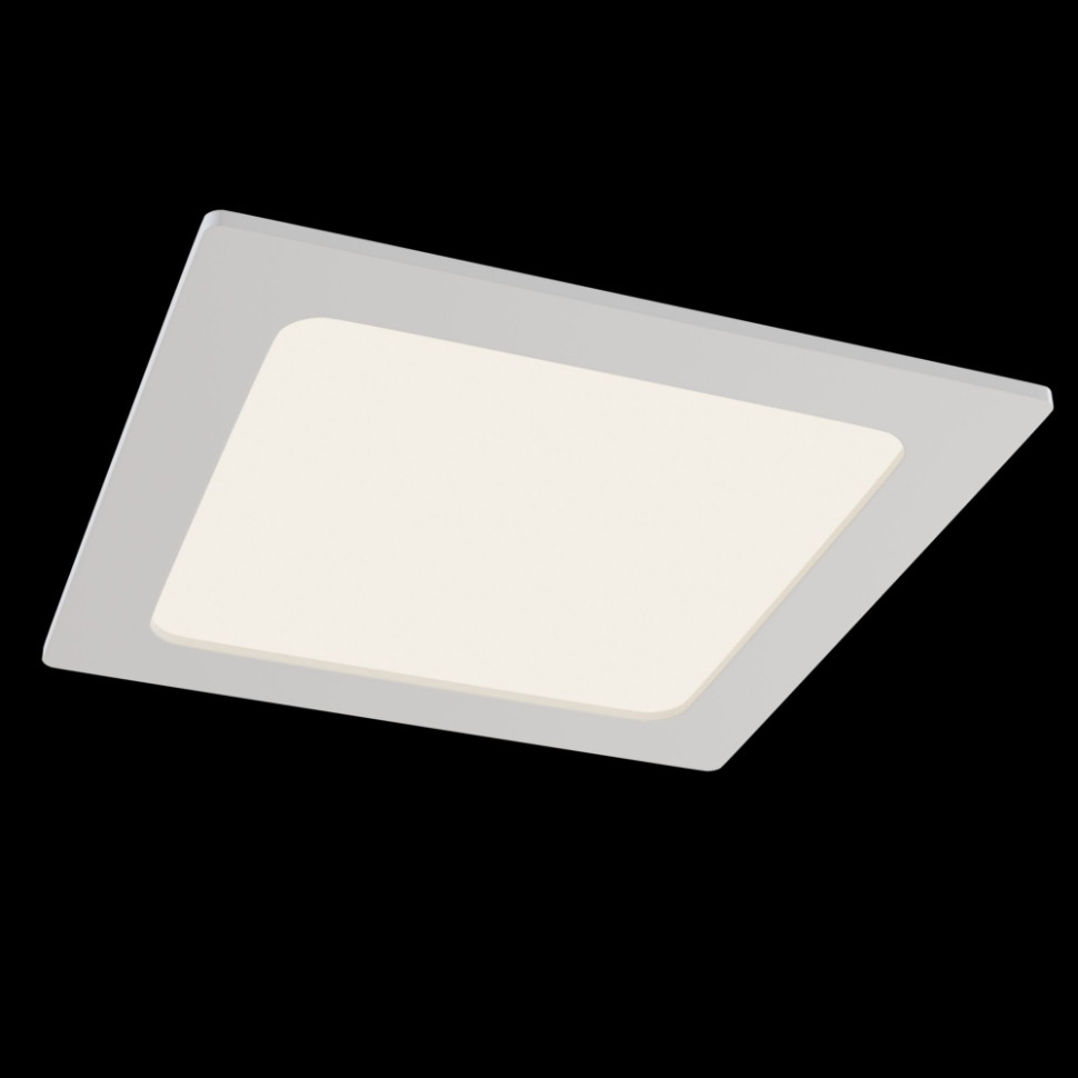 Встраиваемый светодиодный светильник Maytoni Stockton DL021-6-L18W, цвет белый матовый - фото 1
