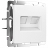 Розетка Ethernet RJ-45 без рамки Werkel белый матовый W1181161 