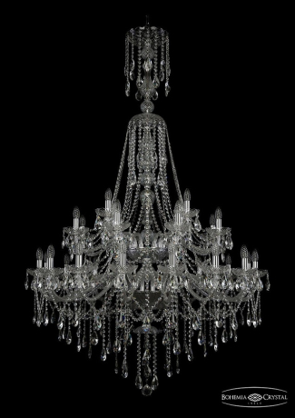 1415/16+8+4/400/XL-185/2d/Ni Подвесная люстра Bohemia Ivele Crystal 