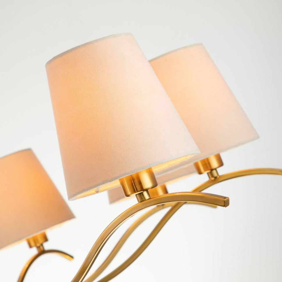 Люстра с лампочками, подвесная, комплект от Lustrof. №286087-617368, цвет латунь - фото 3