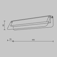 Накладной светильник Maytoni Flat MOD296WL-L10BS3K