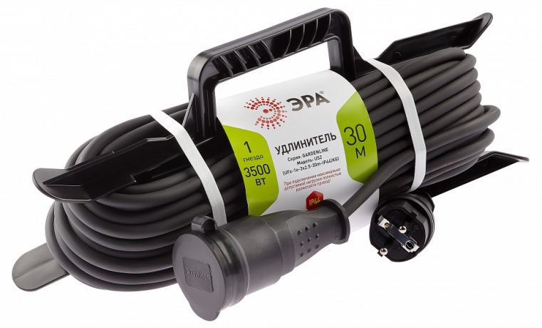 Удлинитель Эра  UFx-1e-3x2,5-30m-IP44(KG)