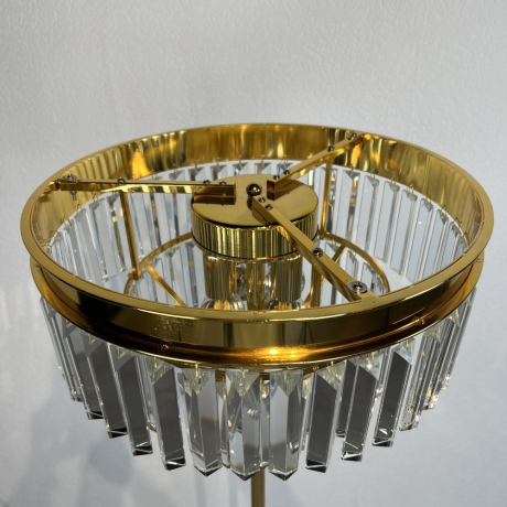 Торшер RH 1920S Odeon Clear Glass Floor Lamp GOLD ImperiumLoft