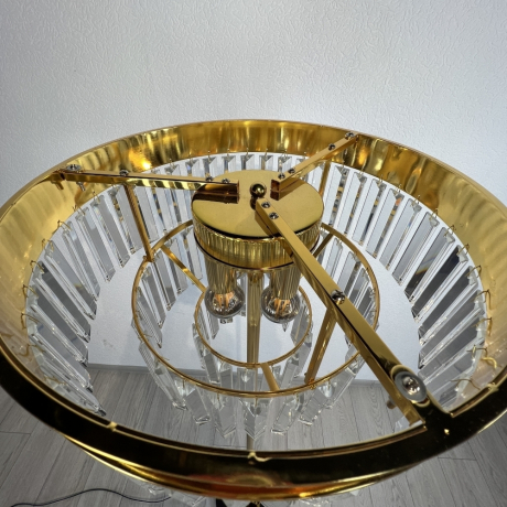 Торшер RH 1920S Odeon Clear Glass Floor Lamp GOLD ImperiumLoft