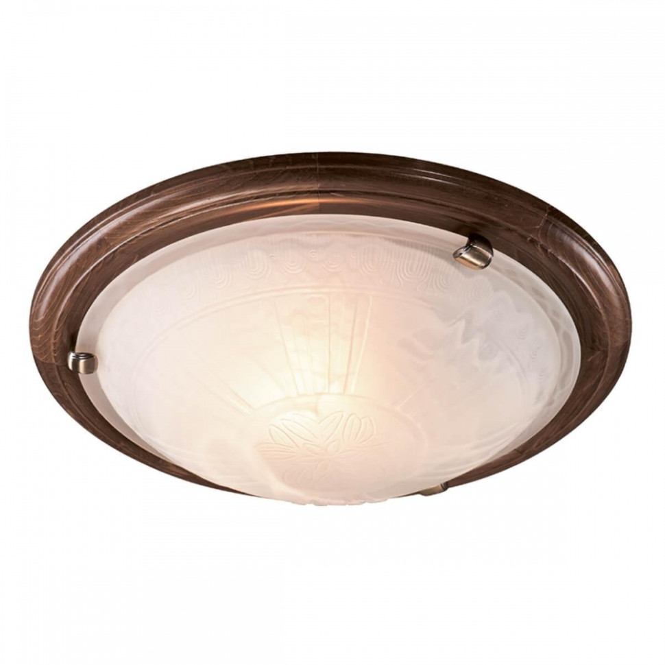 Настенно-потолочный светильник Sonex Lufe Wood с лампочками 336+Lamps E27 P45, цвет коричневый 336+Lamps E27 P45 - фото 4