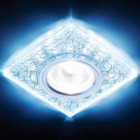 Встраиваемый светильник со LED подсветкой Ambrella light Compo LED S227 W/CH/C