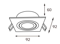 Встраиваемый светильник Italline M02-026 M02-026020 white