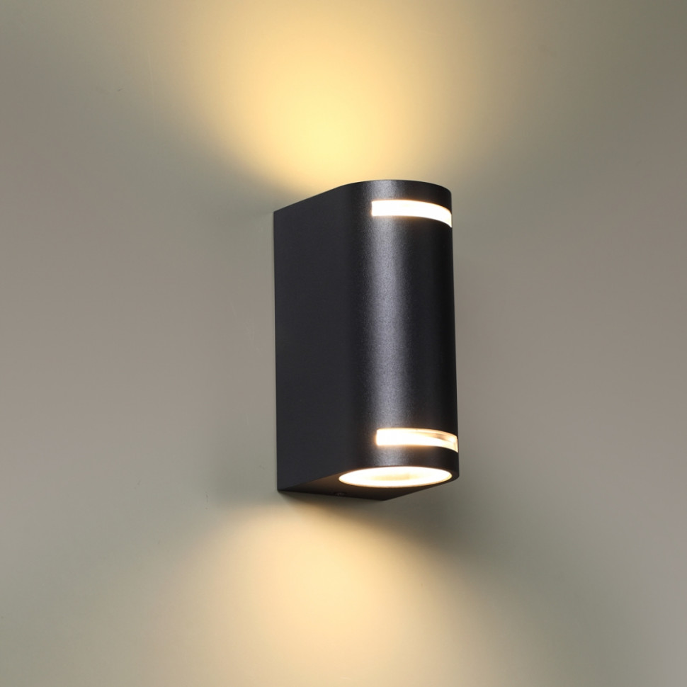 Архитектурный уличный светильник со светодиодными лампочками GU10, комплект от Lustrof. №369510-647268, цвет черный - фото 2
