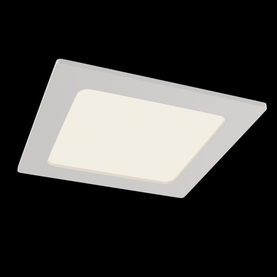 Встраиваемый светодиодный светильник Maytoni Stockton DL020-6-L12W, цвет белый матовый - фото 1