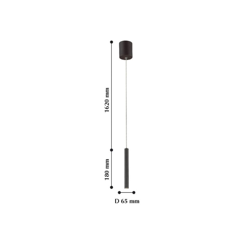 2121-1P Подвесной светодиодный светильник Favourite Cornetta, цвет черный - фото 2