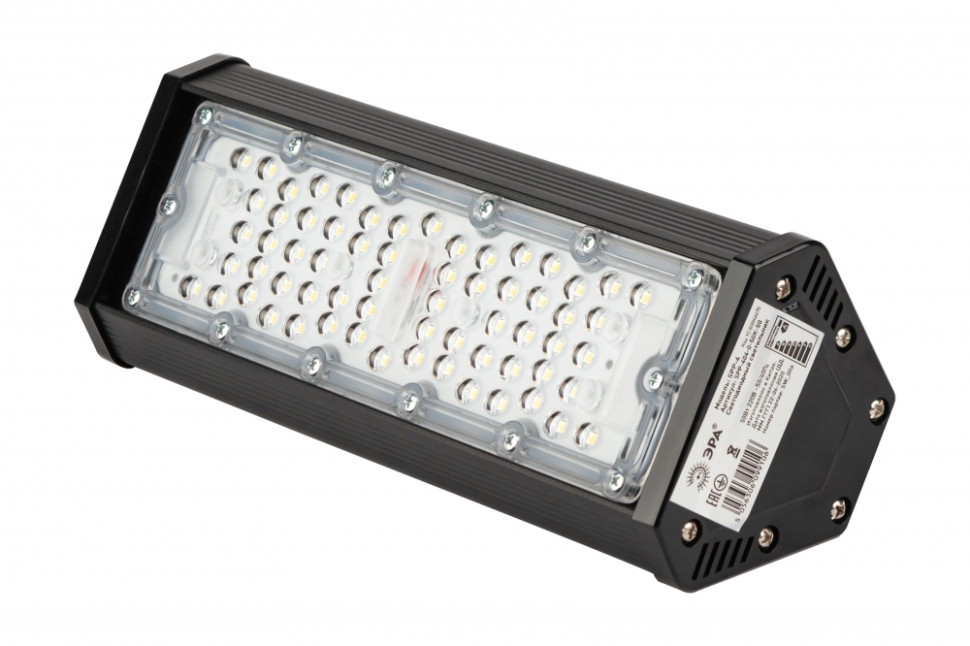 Светильник светодиодный высокомощный для склада Эра SPP-404-0-50K-050 (Б0046675), цвет черный