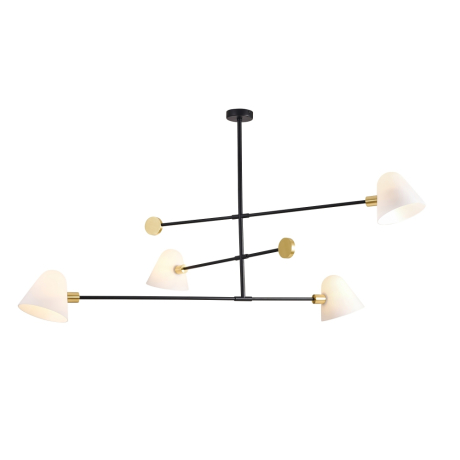 Люстра на штанге с лампочками Favourite Statera 3045-4P+Lamps E14 P45 