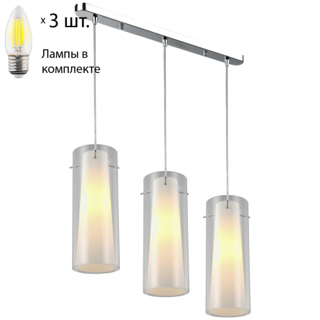 Подвесной светильник с лампочками Velante 229-006-03+Lamps E27 Свеча 