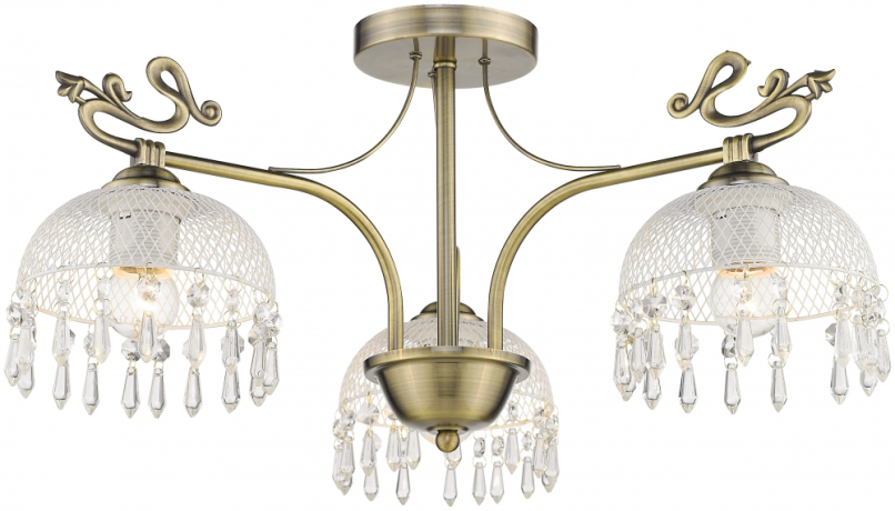 Потолочная люстра с лампочками Velante 733-507-03+Lamps E27 P45 