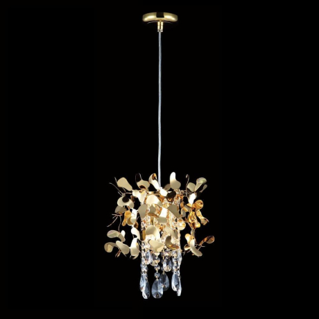 Подвесной светильник Crystal Lux с лампочками Romeo SP2 Gold D250+Lamps E14 Свеча 