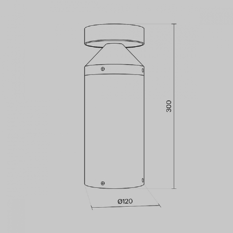 Наземный низкий светильник Maytoni Outdoor Olten O591FL-L12GF3K