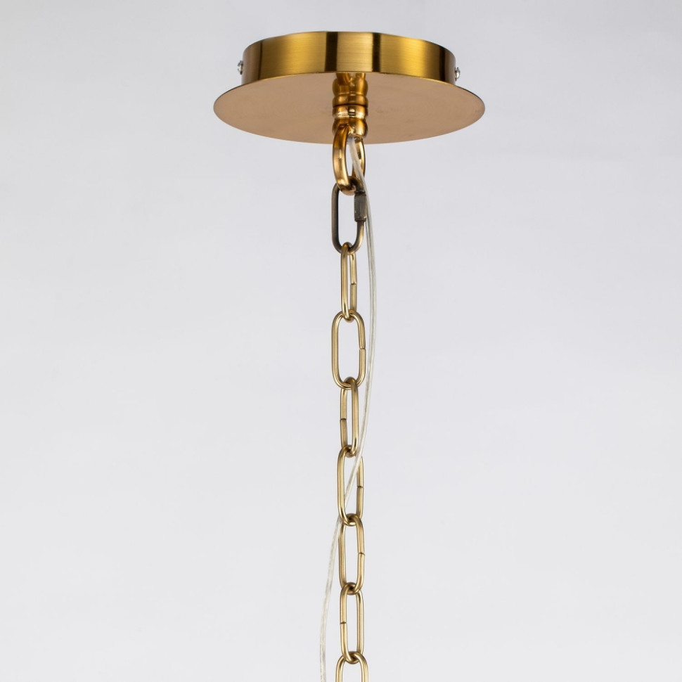 Люстра с лампочками, подвесная, комплект от Lustrof. №286103-617369, цвет латунь - фото 4