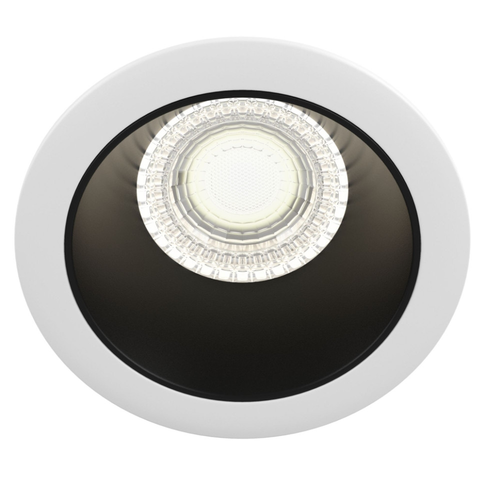 Встраиваемый светильник Maytoni Share DL051-1WB (DL051-01W+DLA051-03B), цвет черно-белый - фото 2