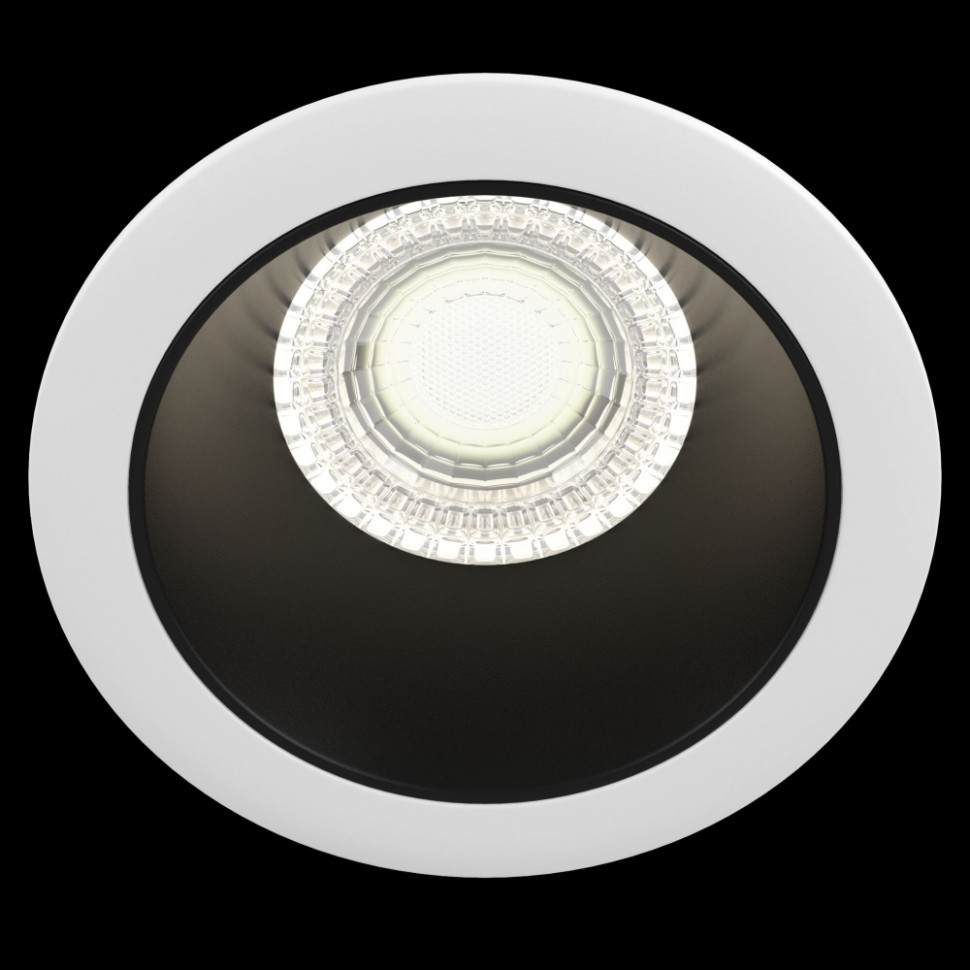 Встраиваемый светильник Maytoni Share DL051-1WB (DL051-01W+DLA051-03B), цвет черно-белый - фото 4