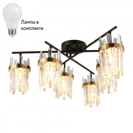Потолочная люстра с лампочками Omnilux OML-67707-06+Lamps 