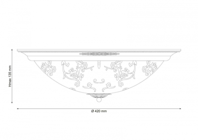 Накладной светильник Lucia Tucci Lugo LUGO 142.3 R40 brown 