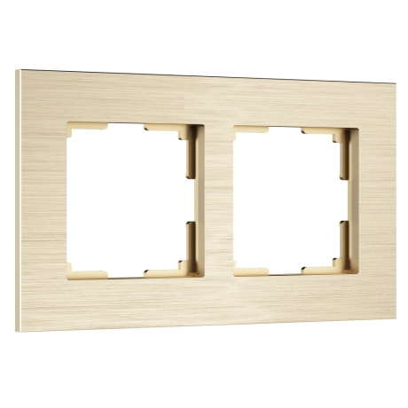 Рамка на 2 поста Werkel AluMax шампань W0023511 