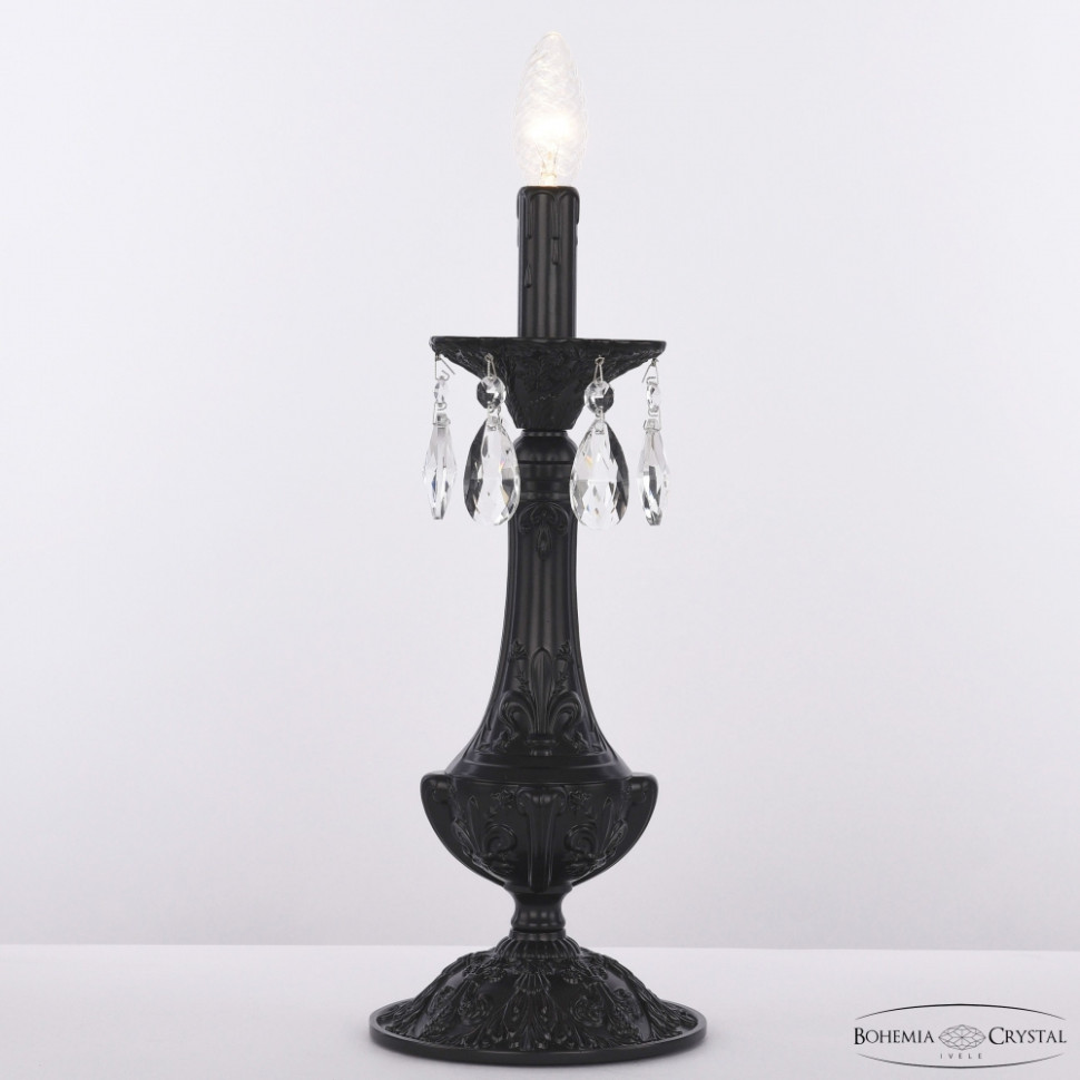 Настольная лампа Bohemia Ivele Crystal AL78100L/1-38 BM, цвет черный AL78100L/1-38 BM - фото 1