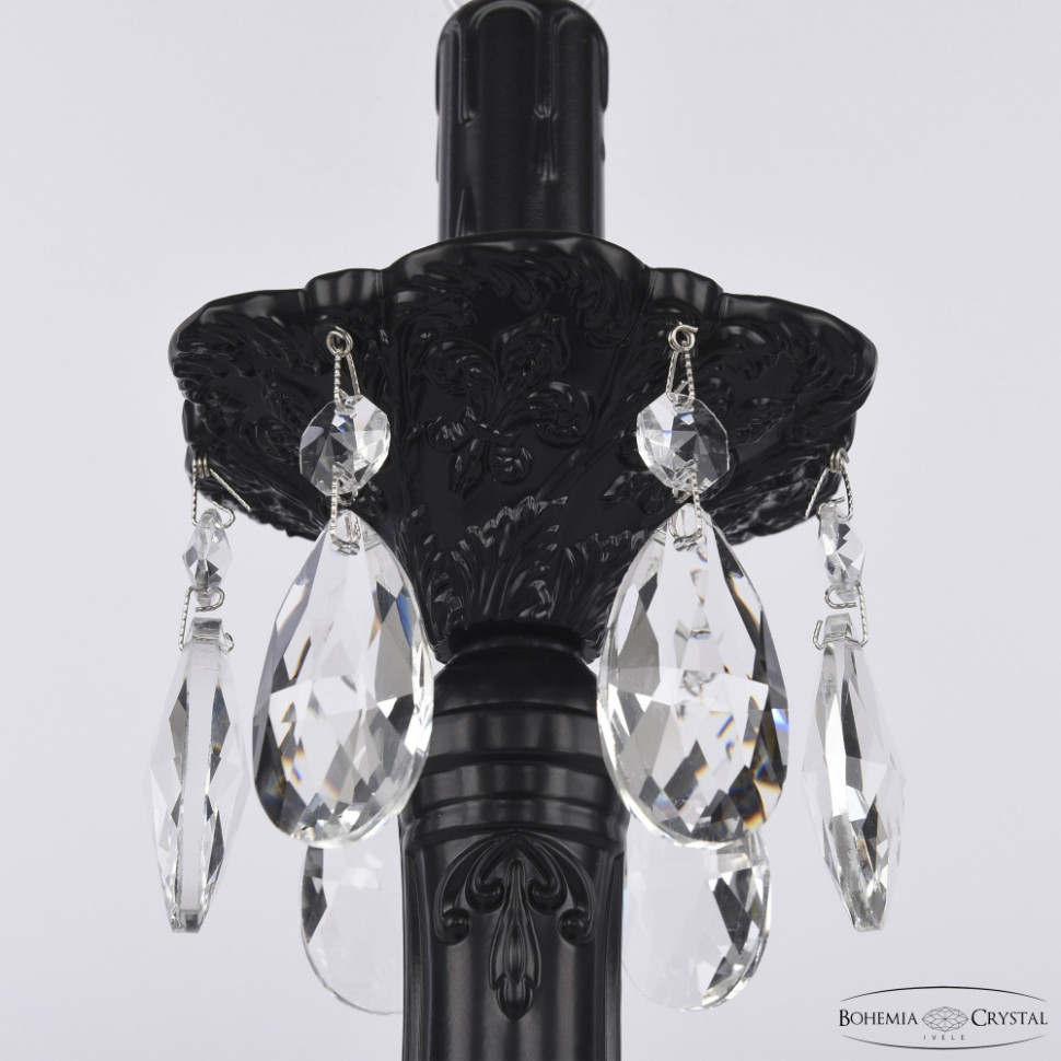 Настольная лампа Bohemia Ivele Crystal AL78100L/1-38 BM, цвет черный AL78100L/1-38 BM - фото 3
