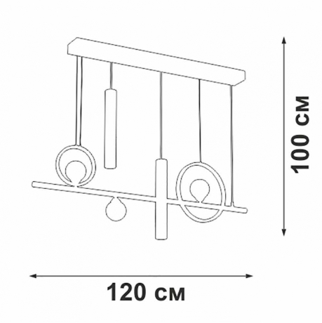 Подвесной светильник Vitaluce V3095 V3095-1/5S 