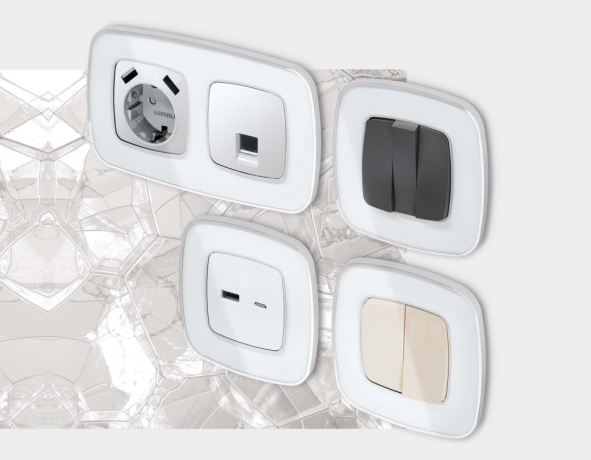 Рамка на 1 пост Ambrella Volt OMEGA OF640131