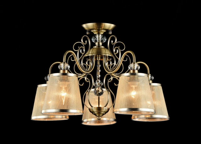 FR2405-PL-05-BZ Люстра с двойным креплением Freya Driana (FR405-05-R) 