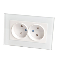 Нарушена упаковка! <315905> Розетка на 2 поста с защитной шторкой (белый) Катрин Stekker GLS10-7013-01 39168