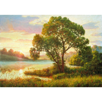 Нарушена упаковка!  <320473> Картина стразами (алмазная мозаика) 40х50 см, ОСТРОВ СОКРОВИЩ "Мелодия заката", без подрамника, 662582 (662582)