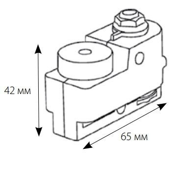 Адаптер для однофазного шинопровода Volpe - UBX-Q121 K61 WHITE 1 POLYBAG (10574) Адаптер для однофазного шинопровода UBX-Q121 K61 WHITE 1 POLYBAG - фото 3