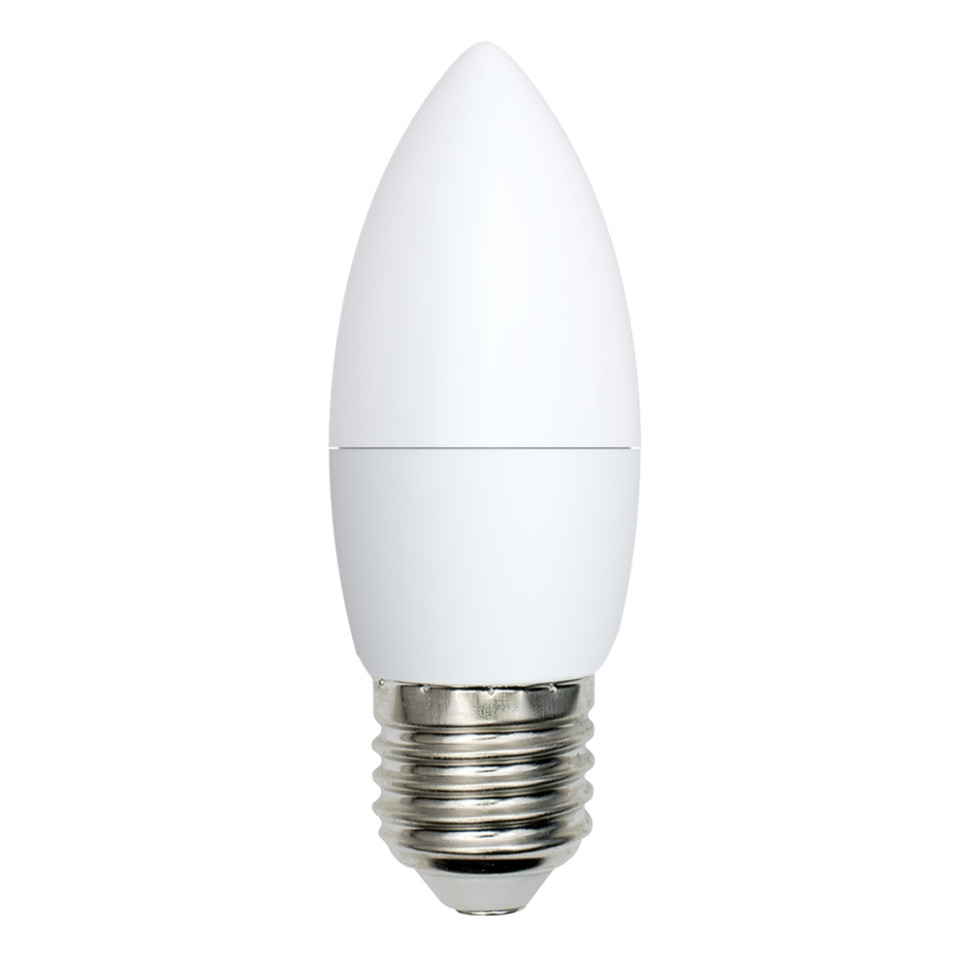 Светодиодная лампа E27 7W 6500K (холодный) Norma Volpe LED-C37-7W/DW/E27/FR/NR (UL-00003797) LED-C37-7W/DW/E27/FR/NR картон - фото 1