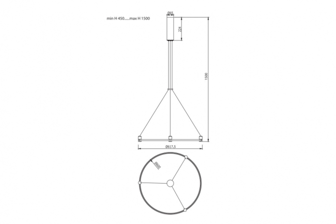 Основание для магнитной модульной системы CODE 1.2 Donolux DL20221D600 Black Bronze 