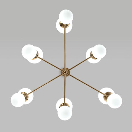 Подвесная люстра Eurosvet Bubble 30182 латунь 