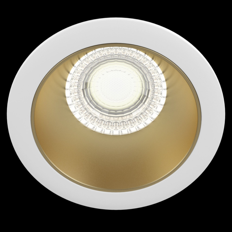 Встраиваемый светильник Maytoni Share DL051-1WMG (DL051-01W+DLA051-03MG), цвет белый, матовое золото - фото 3