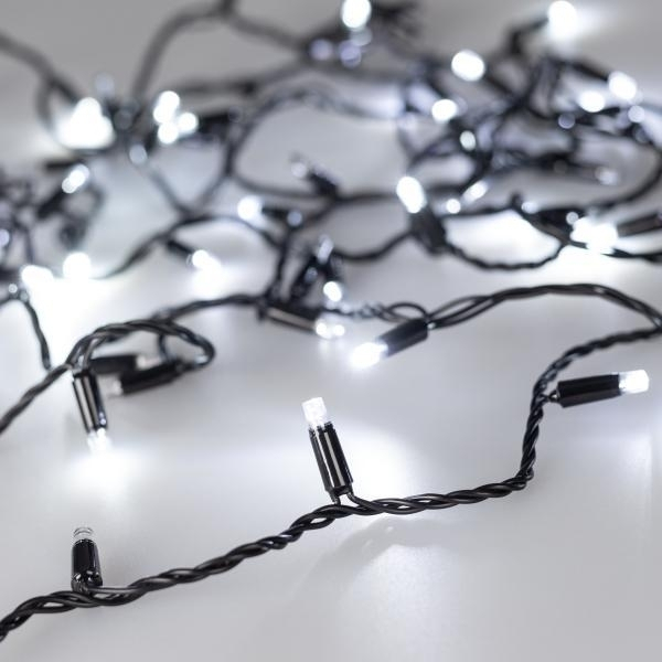 10м Уличная гирлянда нить холодный свет Ardecoled 230V ARD-String-Classic-1000-Black-100Led-Pulse White 31651 5754₽