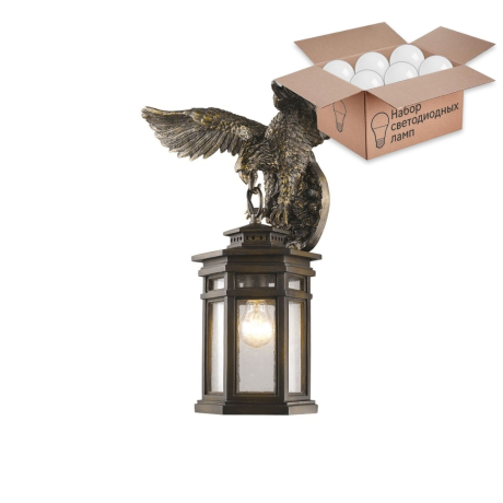 Настенный уличный светильник  с лампочкой Favourite 400416