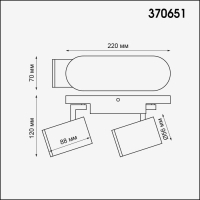 Спот с лампочками Novotech Gusto 370651+Lamps Gu10