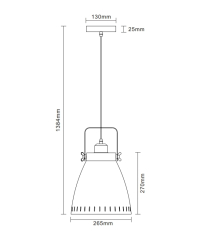 PL-428L  С62 Светильник подвесной Camelion  New York 13072