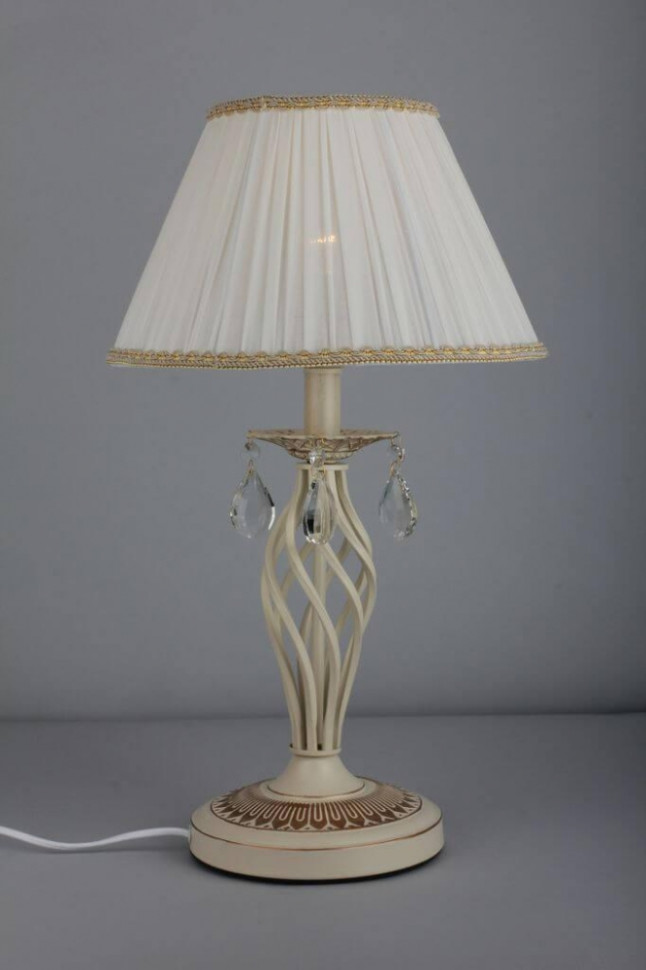 Настольная лампа со светодиодной лампочкой E27, комплект от Lustrof. №25031-657137, цвет белое золото - фото 2